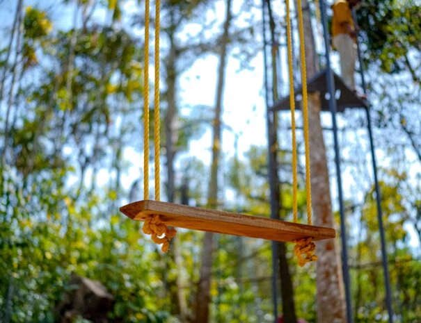 swing activity in best family resort in wayanad