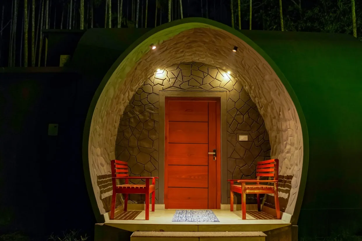 the entrance of best resort in wayanad for couples